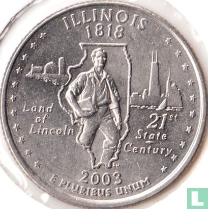 Vereinigte Staaten ¼ Dollar 2003 (P) "Illinois" - Bild 1