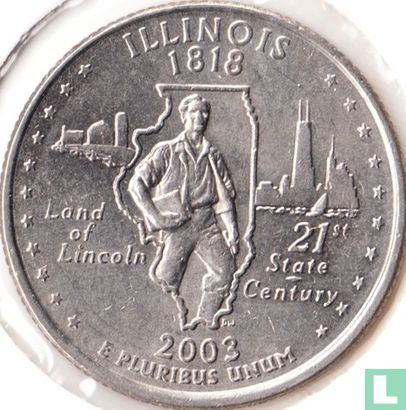 Vereinigte Staaten ¼ Dollar 2003 (D) "Illinois" - Bild 1