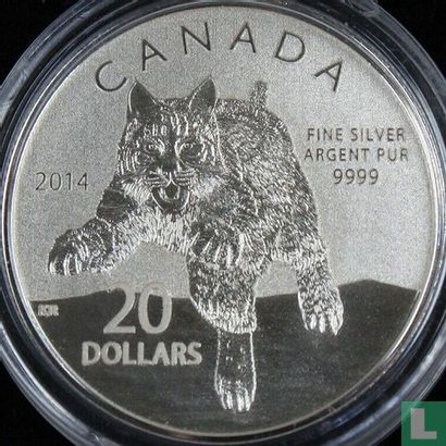 Canada 20 dollars 2014 "Bobcat" - Afbeelding 1