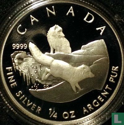Canada 3 dollars 2004 (PROOF) "Arctic fox" - Afbeelding 2