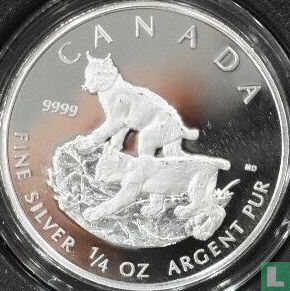 Canada 3 dollars 2005 (PROOF) "Lynx" - Image 2