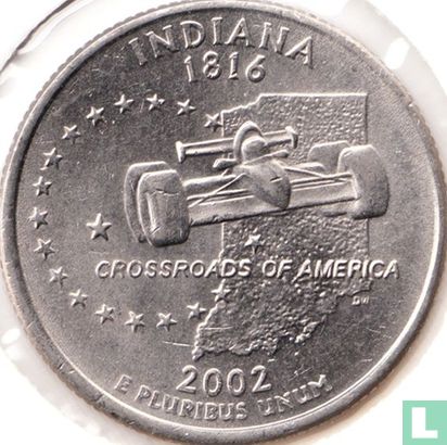 États-Unis ¼ dollar 2002 (P) "Indiana" - Image 1