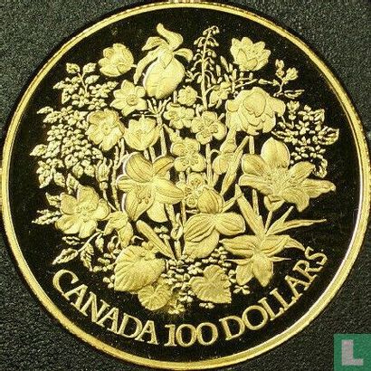 Canada 100 dollar 1977 (PROOF) "25th anniversary Accession of Queen Elizabeth II" - Image 2