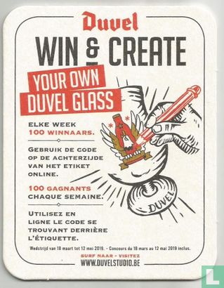 Duvel win & create your own Duvel glass