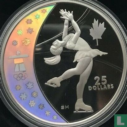 Canada 25 dollars 2008 (PROOF) "2010 Winter Olympics in Vancouver - Figure skating" - Image 2