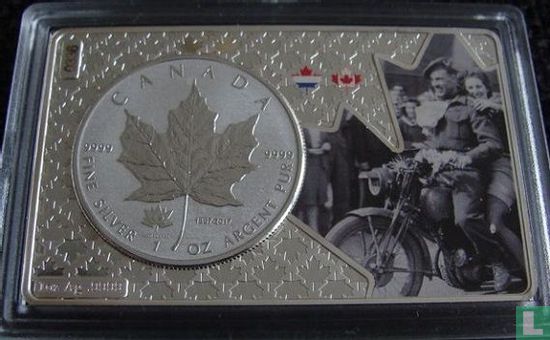 Canada 5 dollars 2017 (PROOF) "150th anniversary of the Canadian Confederation - Motorcycling" - Afbeelding 2