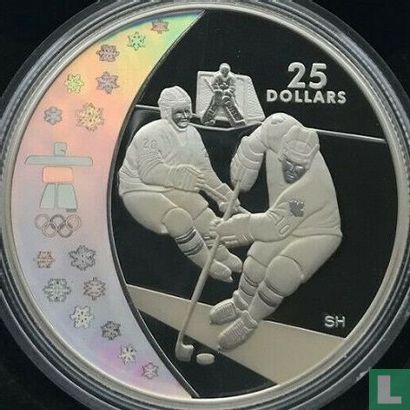 Canada 25 dollars 2007 (PROOF) "2010 Winter Olympics in Vancouver - Ice hockey" - Image 2