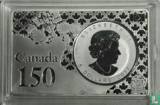 Canada 5 dollars 2017 (PROOF) "150th anniversary of the Canadian Confederation - Tulip festival in Ottawa" - Afbeelding 1