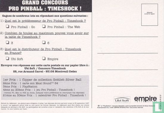 PlayStation - Pro Pinball: Timeshock! - Image 2