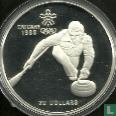 Kanada 20 Dollar 1987 (PP) "1988 Winter Olympics in Calgary - Curling" - Bild 2