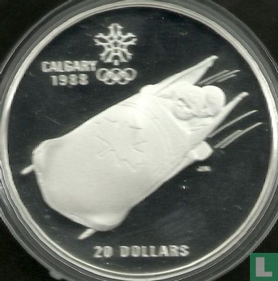 Kanada 20 Dollar 1987 (PP) "1988 Winter Olympics in Calgary - Bobsledding" - Bild 2