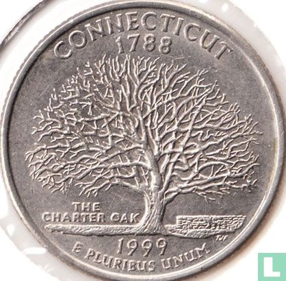 Verenigde Staten ¼ dollar 1999 (D) "Connecticut" - Afbeelding 1