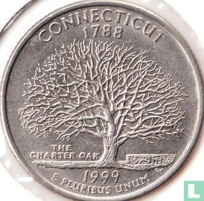 Verenigde Staten ¼ dollar 1999 (P) "Connecticut" - Afbeelding 1