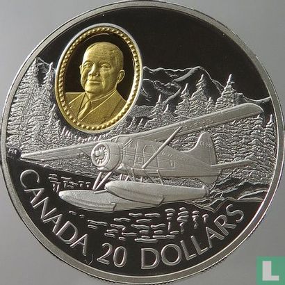 Canada 20 dollars 1991 (PROOF) "De Havilland Beaver" - Image 2
