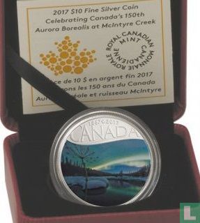 Kanada 10 Dollar 2017 (PP) "150th anniversary of the Canadian Confederation - Aurora borealis at McIntyre creek" - Bild 3