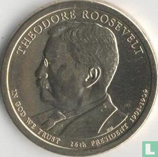 United States 1 dollar 2013 (D) "Theodore Roosevelt" - Image 1