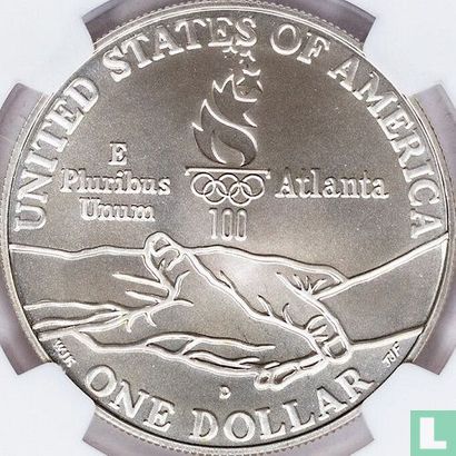 États-Unis 1 dollar 1995 "1996 Paralympics in Atlanta - Centennial Olympic Games" - Image 2