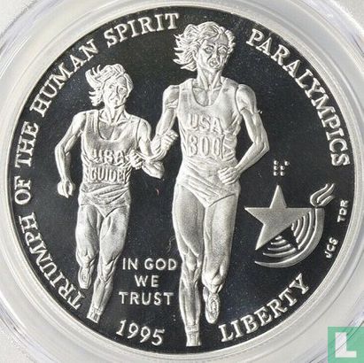 États-Unis 1 dollar 1995 (BE) "1996 Paralympics in Atlanta - Centennial Olympic Games" - Image 1
