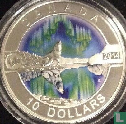 Canada 10 dollars 2014 (PROOF) "Northern lights" - Image 1