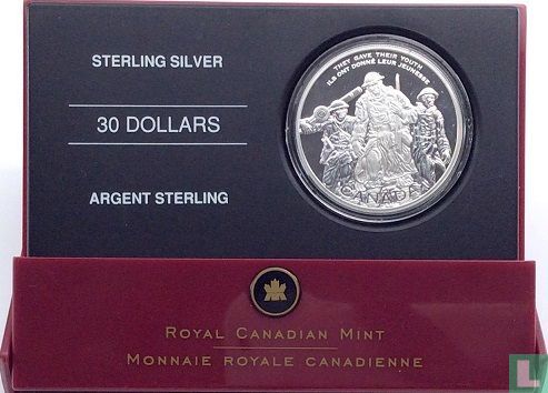 Canada 30 dollars 2006 (PROOF) "National War Memorial" - Image 3
