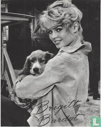 Brigitte Bardot met hond
