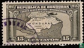 Kaart van Honduras