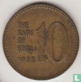 South Korea 10 won 1975 - Image 1