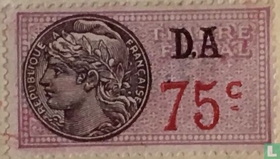 France timbre fiscal - Daussy 1936 (0,75F) D.A