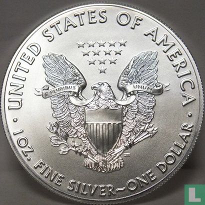 Verenigde Staten 1 dollar 2018 (kleurloos) "Silver Eagle" - Afbeelding 2