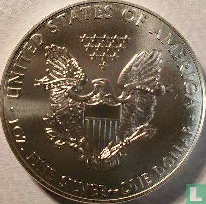 Verenigde Staten 1 dollar 2014 (kleurloos) "Silver Eagle" - Afbeelding 2