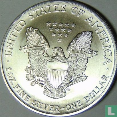 États-Unis 1 dollar 2004 (non coloré) "Silver Eagle" - Image 2