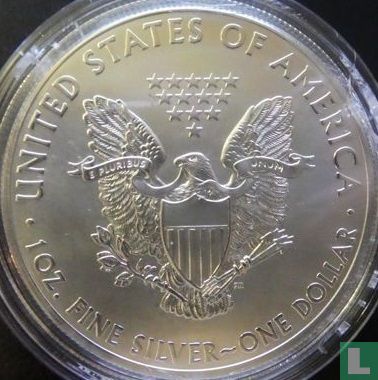 United States 1 dollar 2012 (coloured) "Silver Eagle" - Image 2