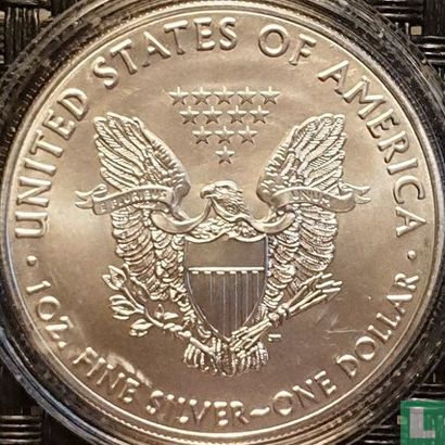 États-Unis 1 dollar 2019 (non coloré) "Silver Eagle" - Image 2