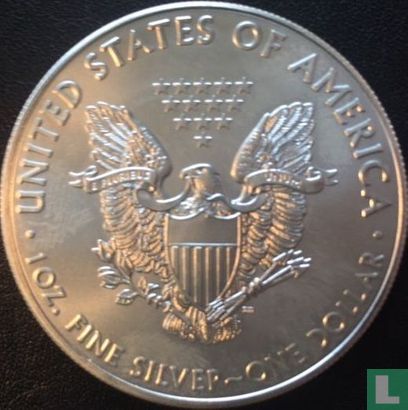 United States 1 dollar 2016 (colourless) "Silver Eagle" - Image 2