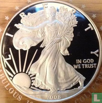 United States 1 dollar 2008 (PROOF) "Silver Eagle" - Image 1