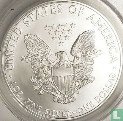 United States 1 dollar 2010 (colourless) "Silver Eagle" - Image 2