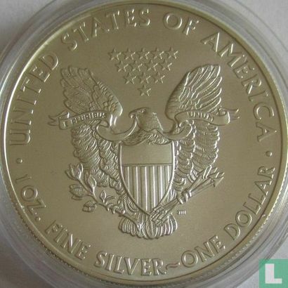 United States 1 dollar 2007 (colourless) "Silver Eagle" - Image 2