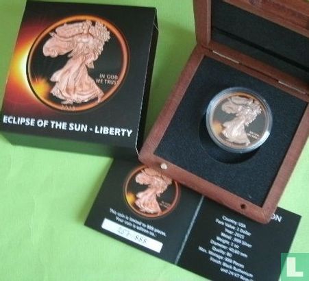 Verenigde Staten 1 dollar 2015 "Eclipse of the sun - Liberty" - Afbeelding 3