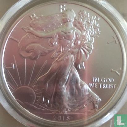 United States 1 dollar 2015 (colourless) "Silver Eagle" - Image 1