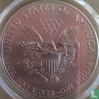United States 1 dollar 2015 (colourless) "Silver Eagle" - Image 2