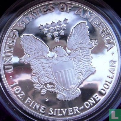 Verenigde Staten 1 dollar 1986 (PROOF) "Silver eagle" - Afbeelding 2
