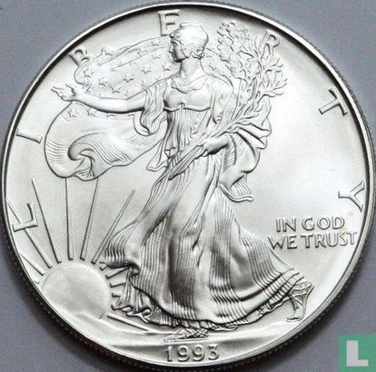 United States 1 dollar 1993 "Silver eagle" - Image 1