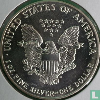 United States 1 dollar 1990 "Silver eagle" - Image 2