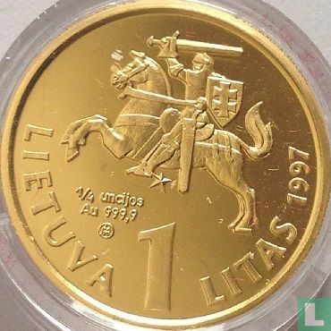 Lituanie 1 litas 1997 (BE) "75th anniversary of the Bank of Lithuania" - Image 1