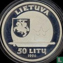 Litouwen 50 litu 1996 (PROOF) "Mindaugas - the King of Lithuania" - Afbeelding 1