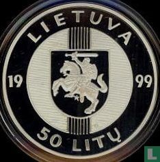 Litouwen 50 litu 1999 (PROOF) "10th Anniversary of the Baltic Way" - Afbeelding 1