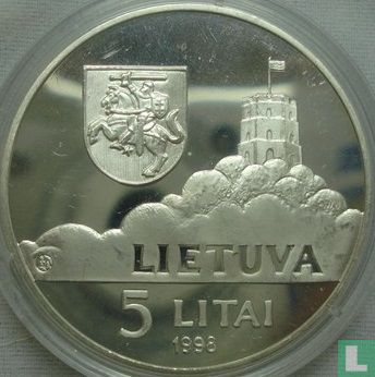 Litouwen 5 litai 1998 (PROOF) "For the children of the world" - Afbeelding 1