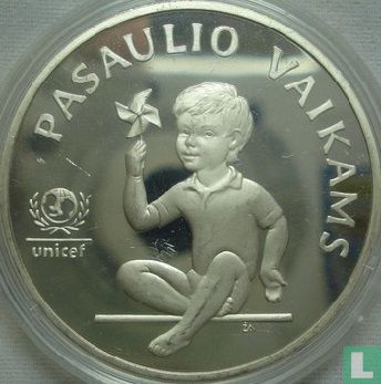Litouwen 5 litai 1998 (PROOF) "For the children of the world" - Afbeelding 2