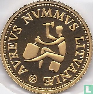 Lithuania 10 litu 1999 (PROOF) "Lithuanian gold coinage" - Image 2