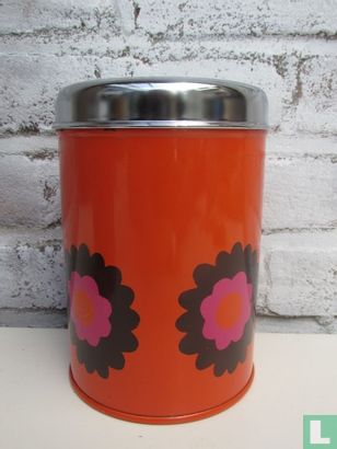 'Patrice' oranje met bloempatroon - Image 1